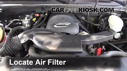 2003 Chevrolet Tahoe LS 5.3L V8 Air Filter (Engine) Check